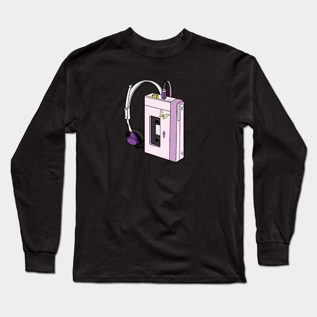 90's Walkman Long Sleeve T-Shirt by Tienda92